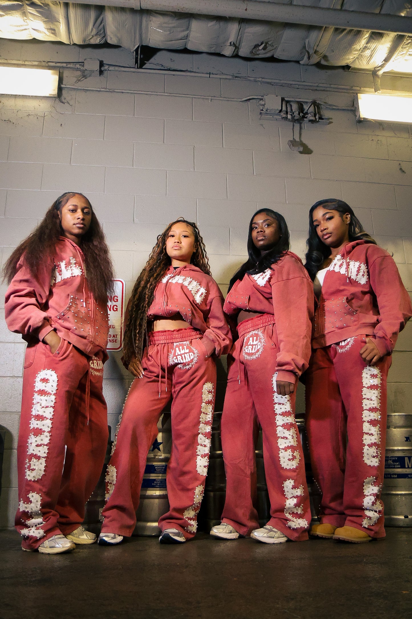 ALL GRIND "WASHED RED" set